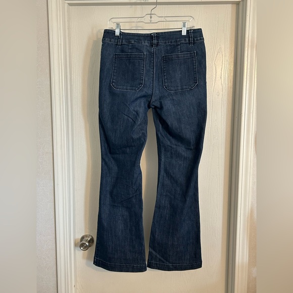 Coldwater Creek | Deep Indigo Flare Jeans | Size 8 - Picture 10 of 10